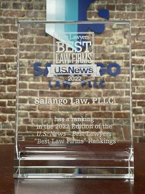 Voted by our peers as one of the "Best Law Firms in America."