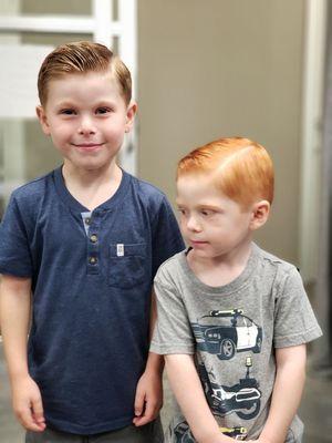 Kids are so happy with their haircuts