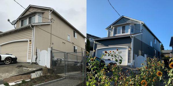 Rainier Exterior Before/After