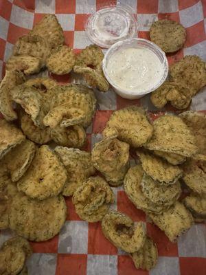 Fried pickle and ranch