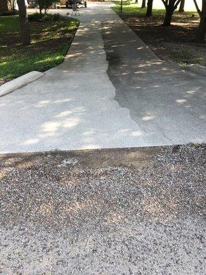 Power washed half of the drive to show the incredible results