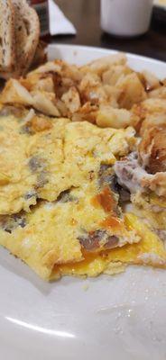 Mushroom cheese omelet