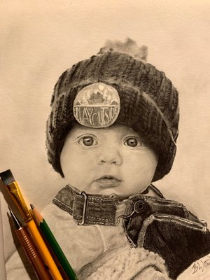 pencil portrait commission drawing