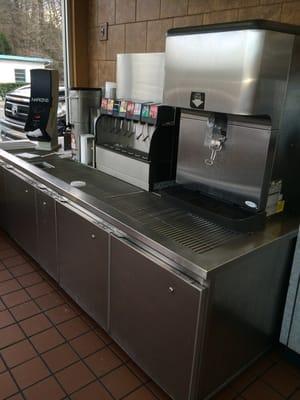 Old school beverage area