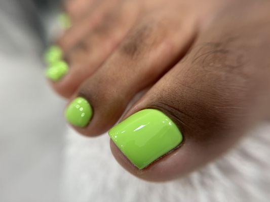 Gel pedicure $90