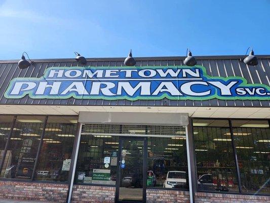 Hometown Pharmacy storefront in Bessemer