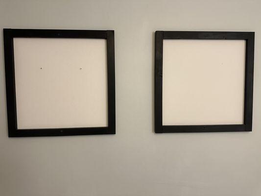 Blank picture frames