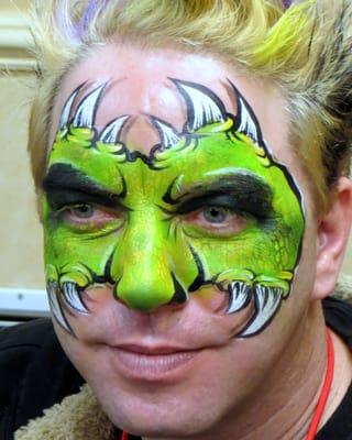 dragon face painting CT