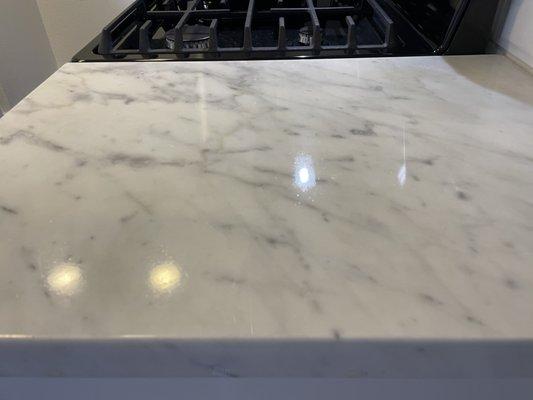 Marble countertop in Kitchen