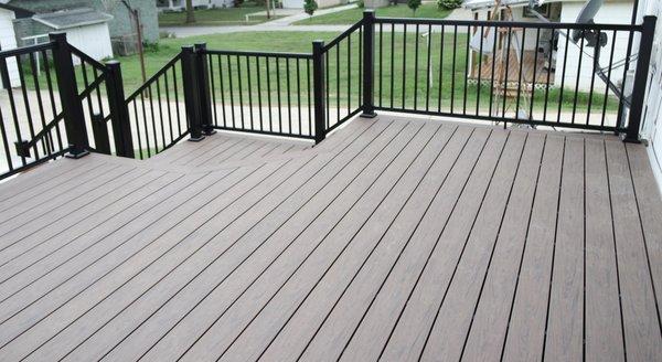 We offer many options of composite decking and railing.