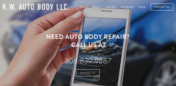 KW Auto Body Website