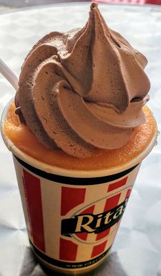 Gelati with Chocolate and Mango at Rita's Mt. Airy