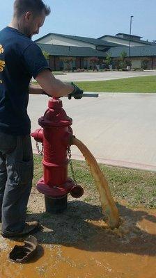 Your hydrants shouldn't look like this. Flush them frequently.