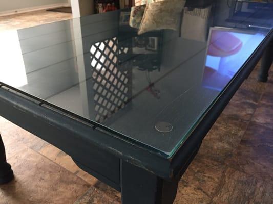 Coffee table glass top.