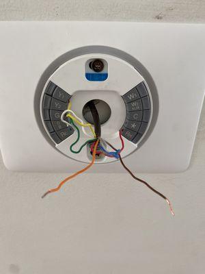 incorrectly connected thermostat