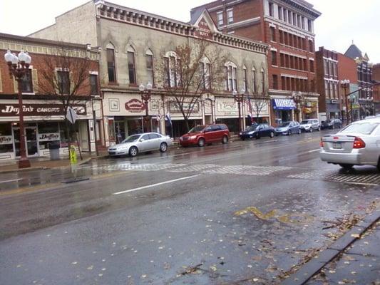 We are right on Liberty St.  "Rochelle's Family Restaurant."