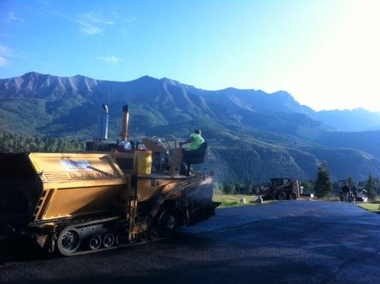 Paving in Mountain Village near Telluride