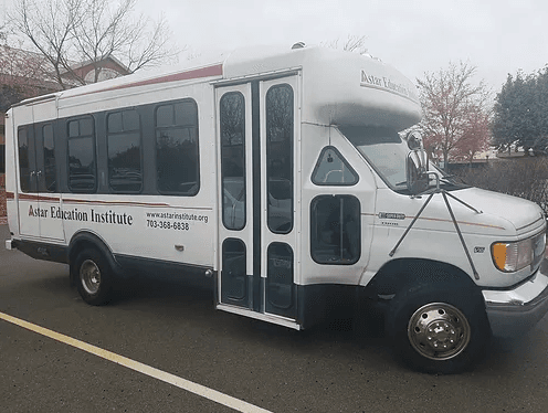 Astar's shuttle bus that can be used for school pick ups.