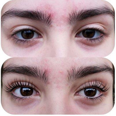 Beautiful lash lift tint and brow laminate absolutely beautiful