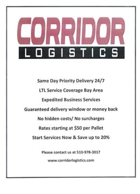 Corridor Logistics