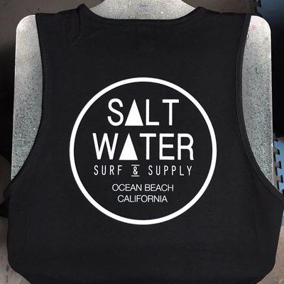 Summers here, don't forget to get your tank tops going just like Salt Water Supply in Ocean Beach