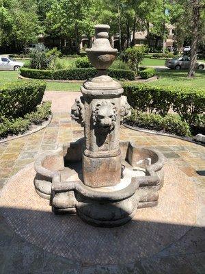 Fountain after restoration and sealing