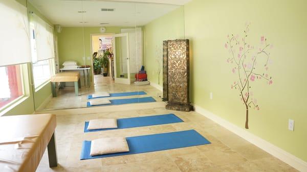 Private yoga room