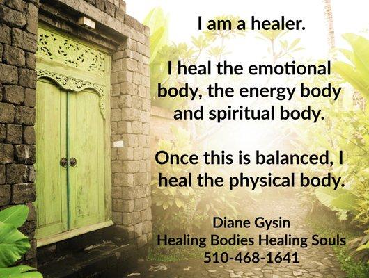 I am a healer....