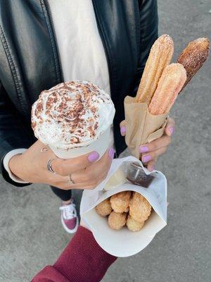 Hot cocoa and churros