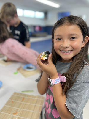 Sushi Making wit Rec Kids in Manhattan Beach.