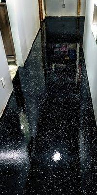 Basement "Midnight" Epoxy Floor