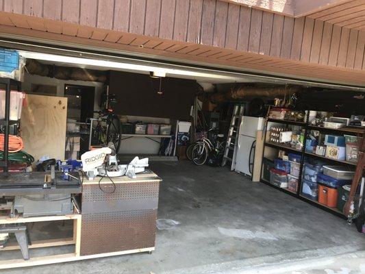 Much more space in this garage, and hanks to the Clutter Divas!