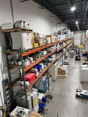 We operate out of an approx. 24K sq. ft. warehouse and office facility.