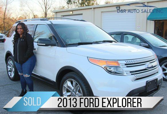 Renee was so excited for her 2013 Ford Explorer!