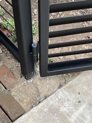 Allc fixed our swing gate hinges