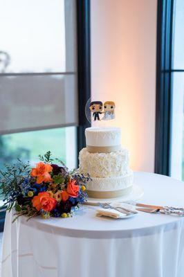 Cake by Rossmoor Pastries; Flowers by The Flower Lab; Photo by Miki & Sonja Photography; Venue at Palos Verdes Golf Club- Los Angeles, CA