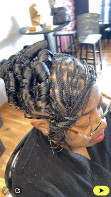 Natural hair braids