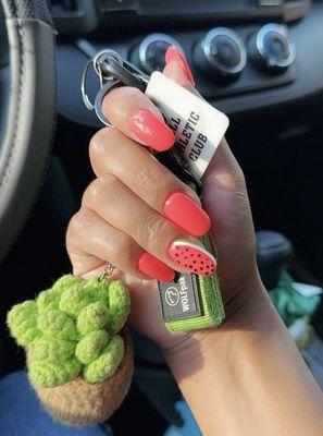 Watermelon  nails  had to share!!! I love them!