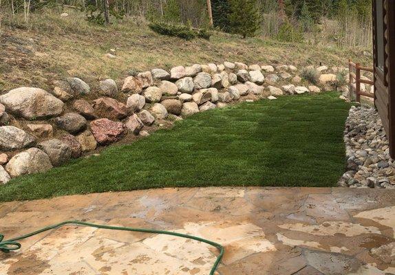 COMPLETED SILVERTHORNE SOD & PATIO