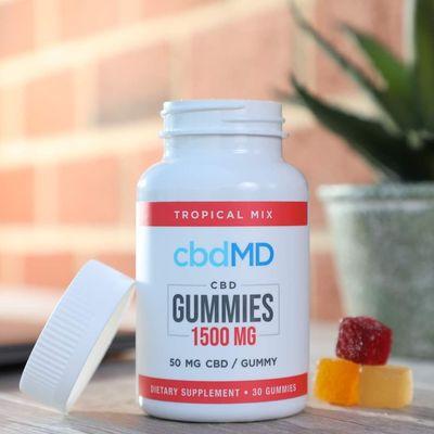 cbdMD Superior Broad Spectrum CBD gummies.Isolate formula with additional cannabinoids such as CBN & CBG.