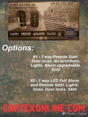 Remote Start pricing