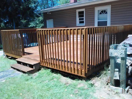 Deck Staining (before)