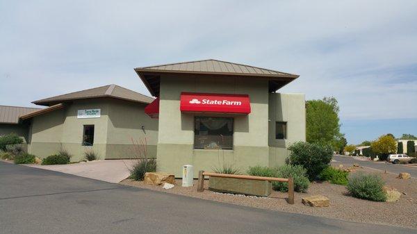 Just look for the bright red awnings