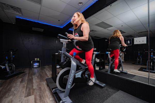 Inside Haddonfield Fitness, a boutique fitness studio in Cherry Hill, New Jersey.