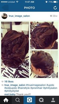 My prom hair 2014