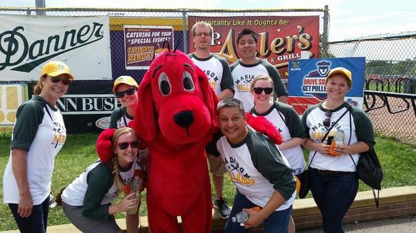 Clifford was at the mallards game :) cardiac science outing 2015