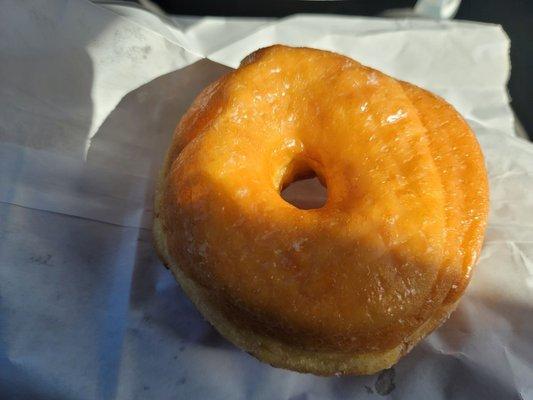 Huge glazed donut!