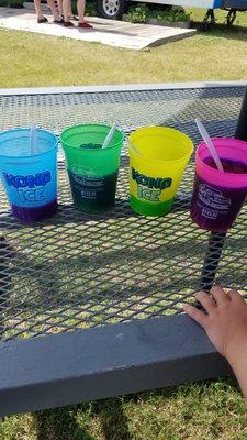 Color-change cups in action. Bring em back for $3 refills.