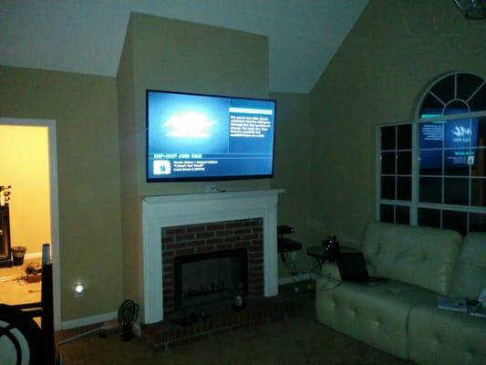 Tv mounting