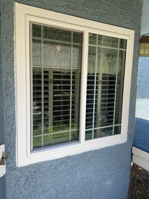 Right after installation and before I paint around the caulking (it has to dry first). Gorgeous windows!